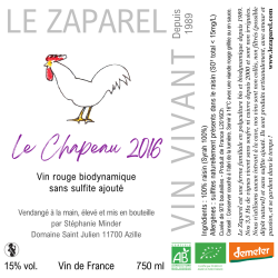 Le Zaparel Le Chapeau 2016