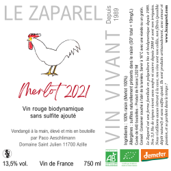 Le Zaparel Merlot 2021
